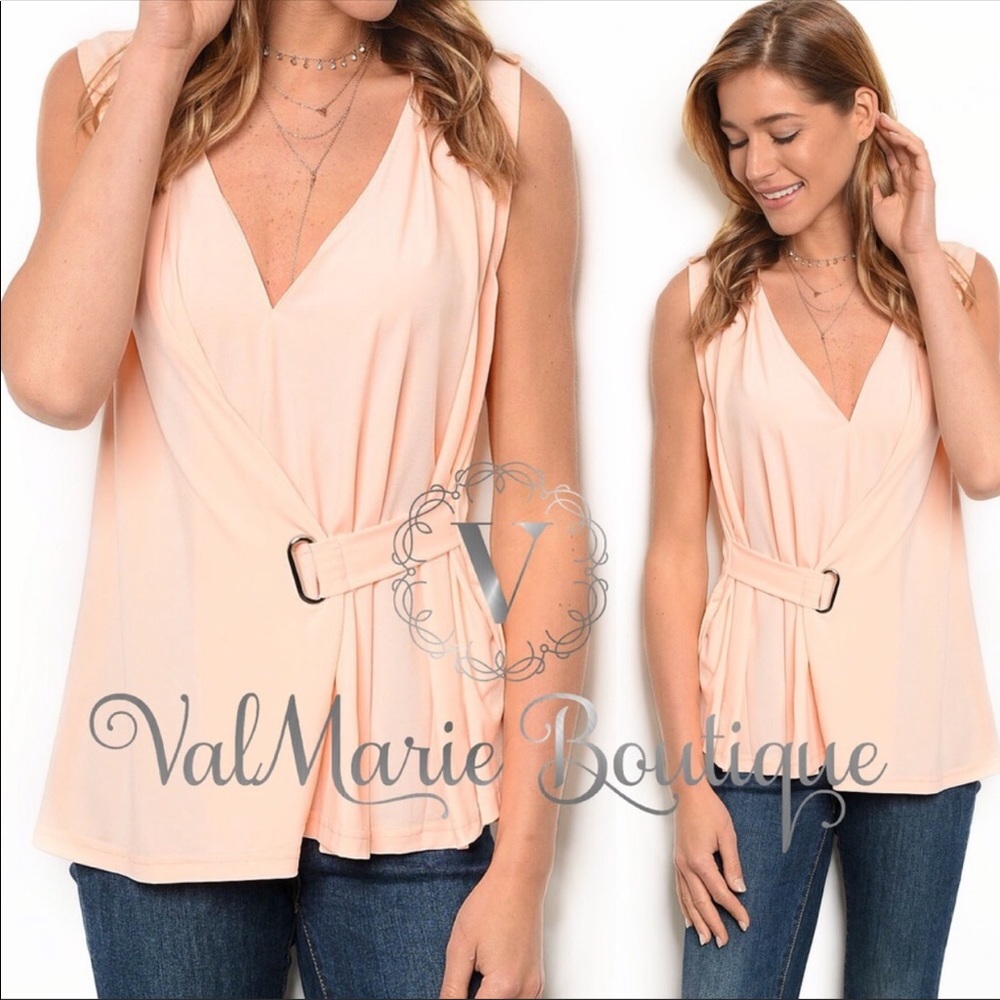 Bright Peach Blouse
